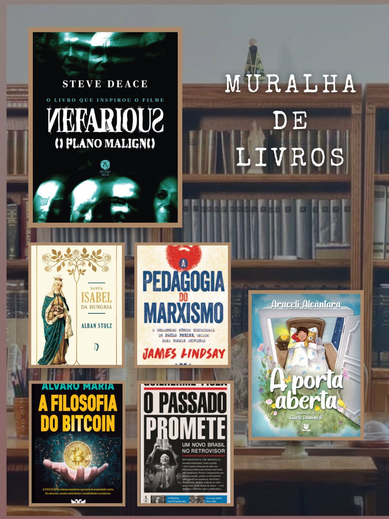 MURALHA DE LIVROS | Será o diabo? | Esmeril